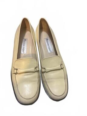 Etienne Aigner cream/ clay color loafers